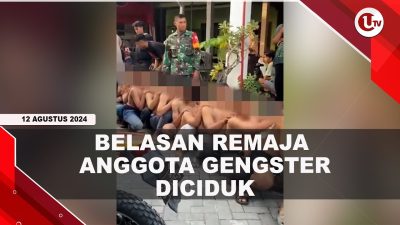 [VIDEO] Polisi Ciduk Belasan Remaja Diduga Gengster