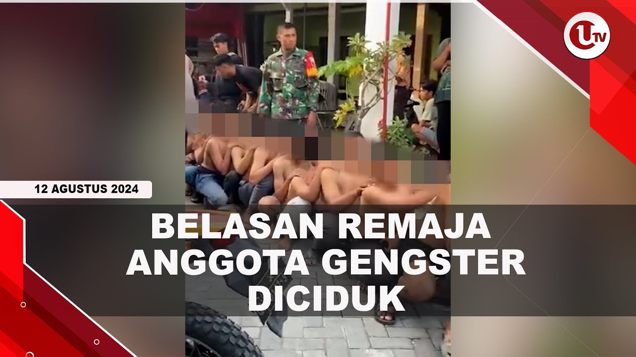 Polisi Ciduk Belasan Remaja Diduga Gengster