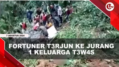 [VIDEO] Fortuner Terjun ke Jurang Sedalam 250 Meter