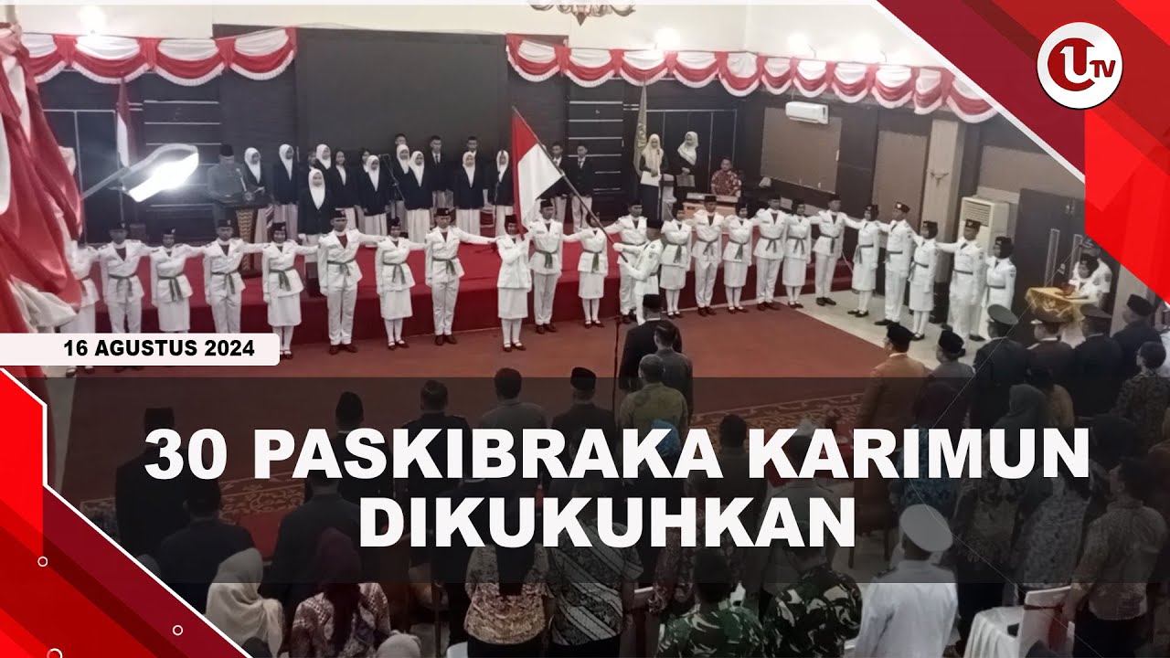 30 Paskibraka Karimun Siap Kibarkan Bendera di HUT KE-79 RI