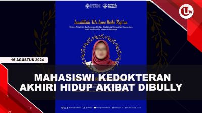 [VIDEO] Korban Dibully, Mahasiswi Kedokteran Undip Nekat Akhiri Hidup