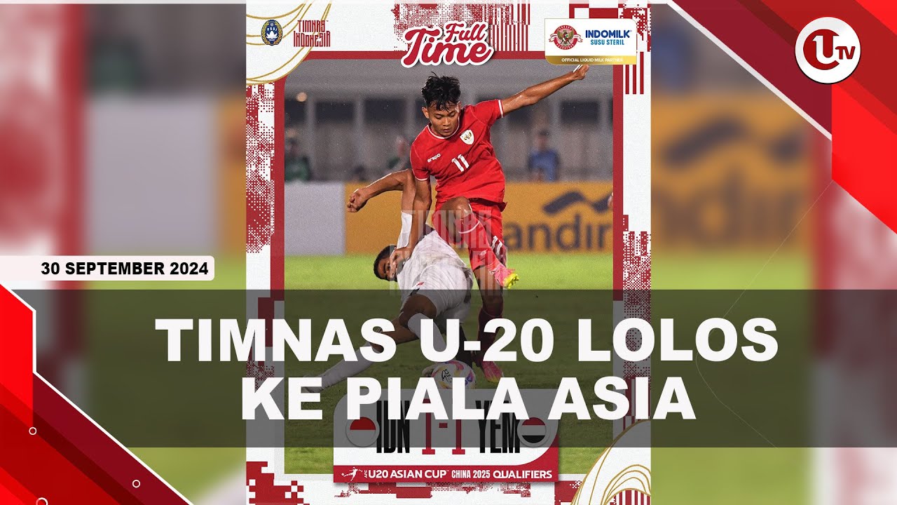 Menjadi Juara Grup F, Timnas U-20 Lolos ke Piala Asia 2025