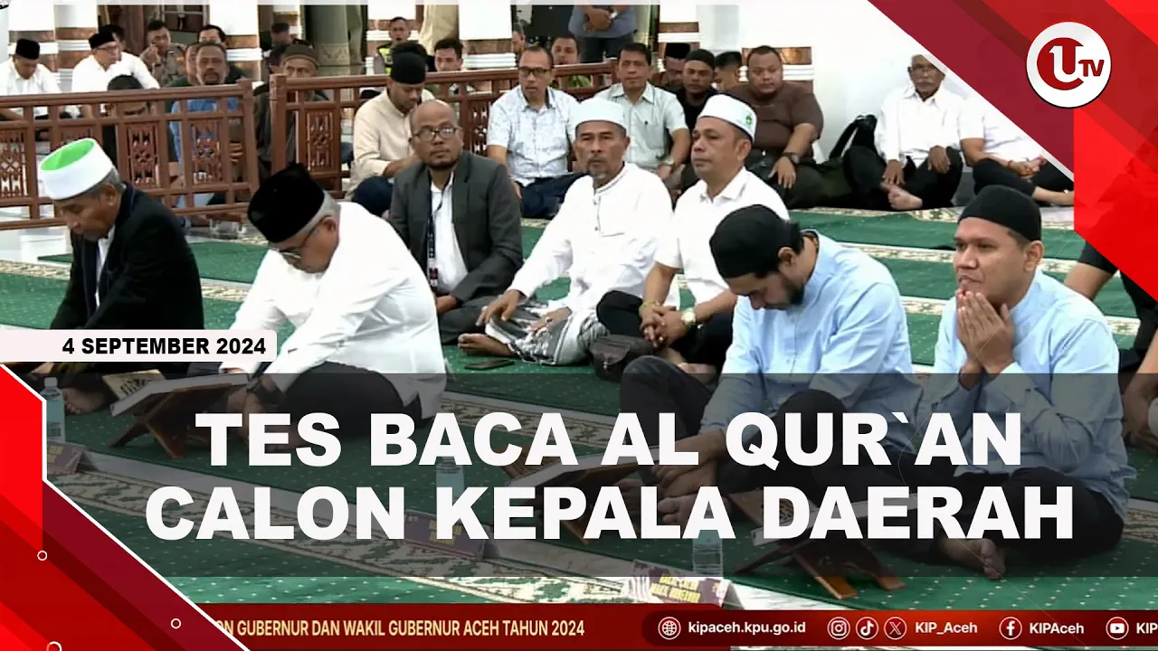 2 Paslon Bacagub Aceh Tes Baca Al Qur'an