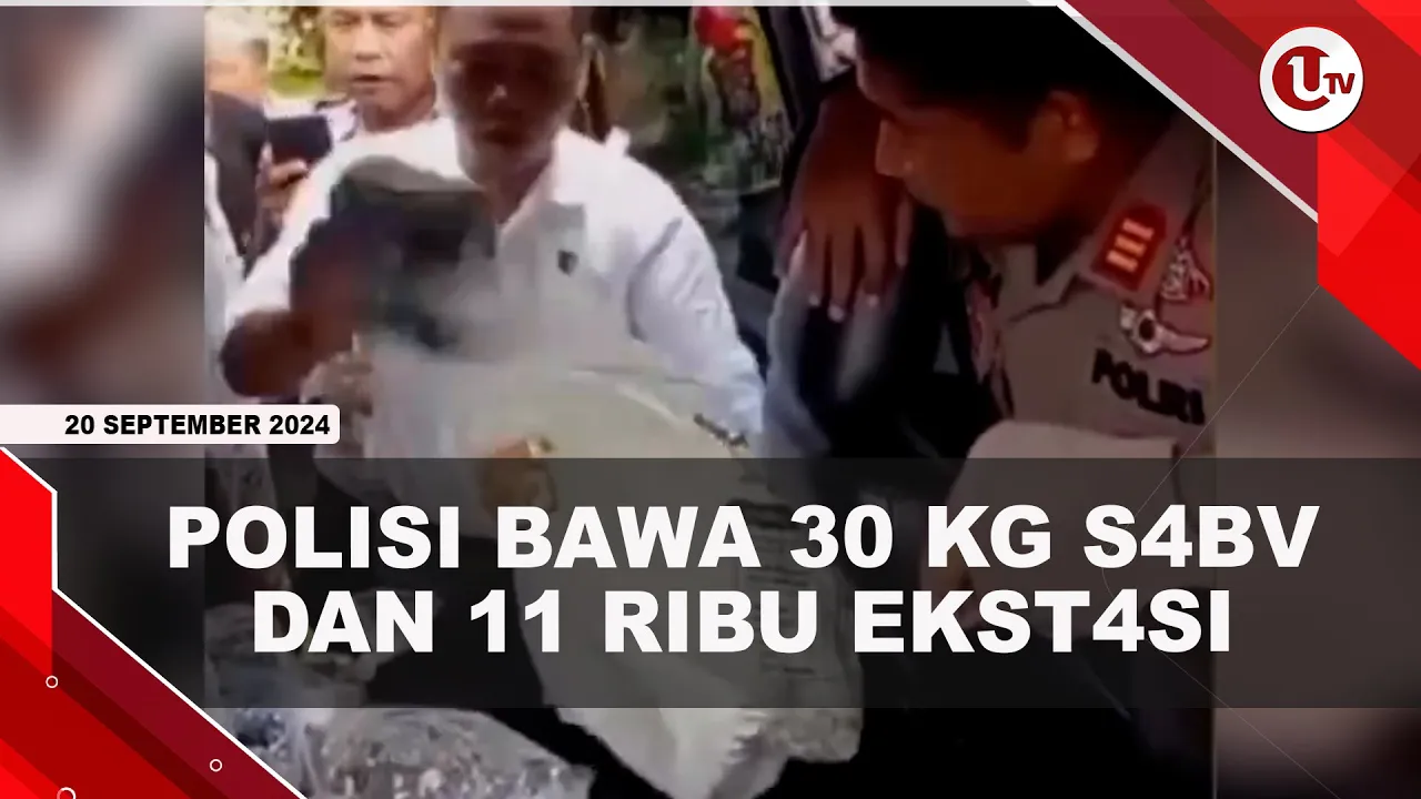 Polisi Berpangkat Briptu Ditangkap Bawa 30 KG Sabu Dan 11 Ribu Ekstasi