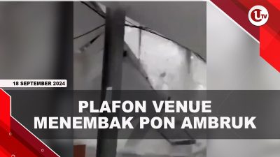 [VIDEO] Plafon Venue Menembak PON Ambruk Ternyata Masih Proses Pembangunan