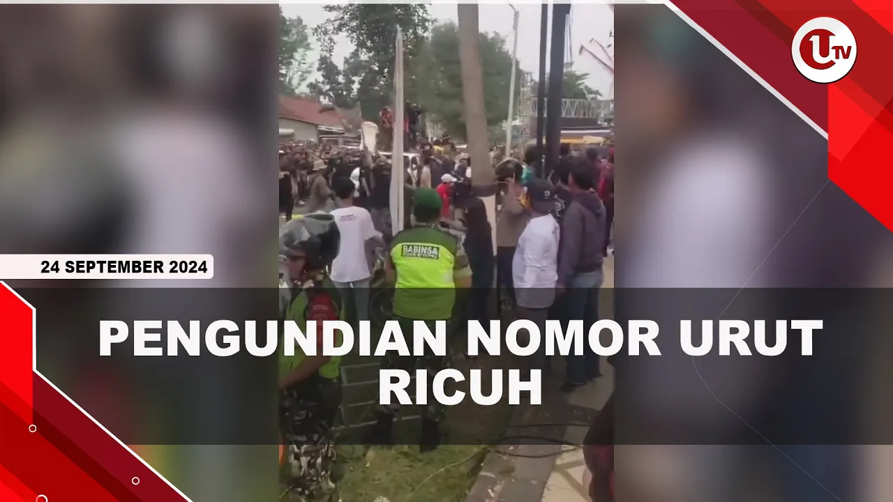 Pengundian Nomor Urut Diwarnai Aksi Saling Lempar Batu