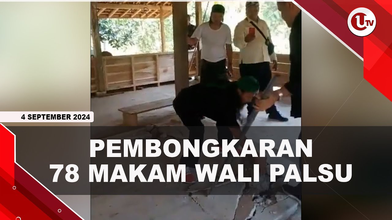 Warga Bongkar 78 Makam Wali Palsu Berdiri Selama 2 Tahun