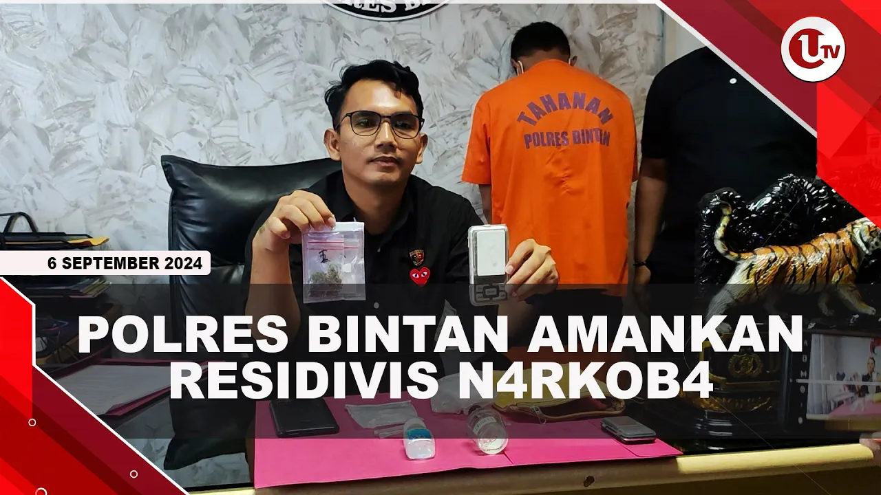 Polres Bintan Amankan Seorang Residivis Narkoba