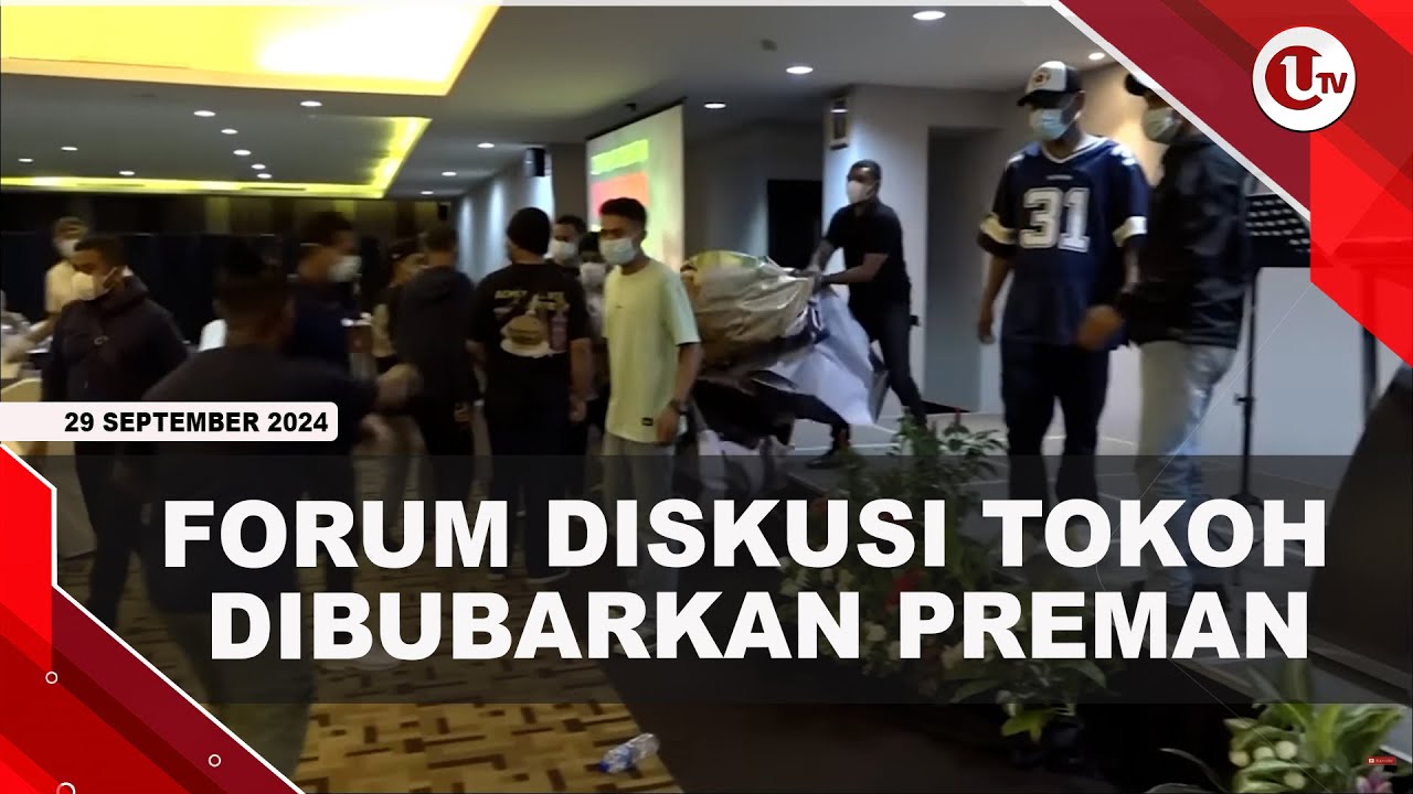 Diskusi Dihadiri Refly Harun dan Din Syamsudin Dibubarkan Preman