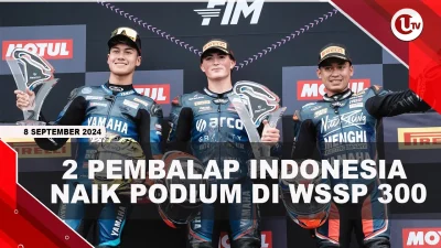 [VIDEO] Sejarah, 2 Pembalap Indonesia Naik Podium di World Supersport 300