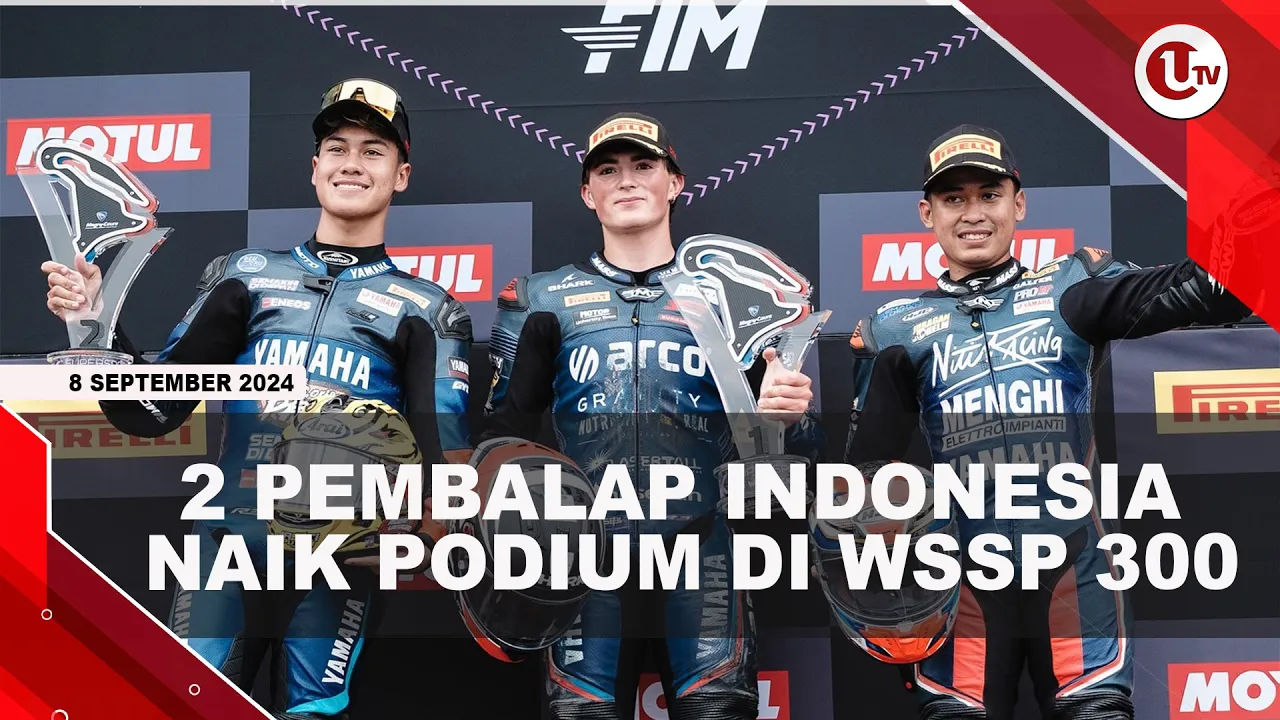 2 Pembalap Indonesia Naik Podium di World Supersport 300