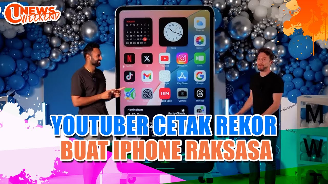 Youtuber Cetak Rekor Buat Iphone Raksasa