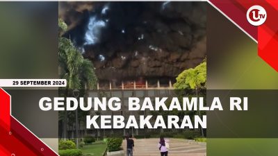 [VIDEO] Gedung Bakamla Kebakaran, Diduga Akibat Korsleting Listrik