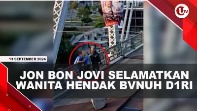 [VIDEO] Aksi Heroik Jon Bon Jovi Selamatkan Wanita Hendak Bunuh Diri