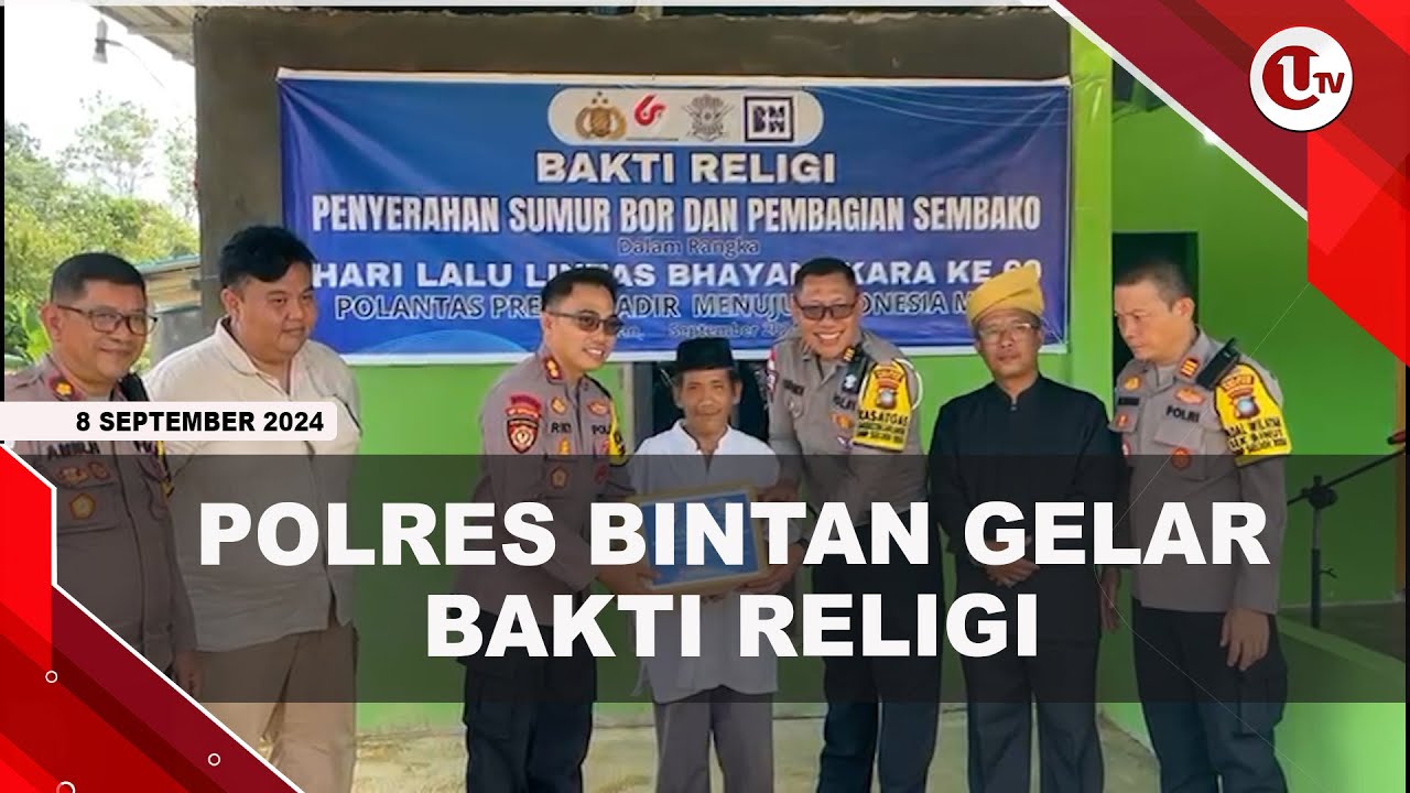 Polres Bintan Buat Sumur Bor untuk Masjid Al Ghofur Tanjung Uban