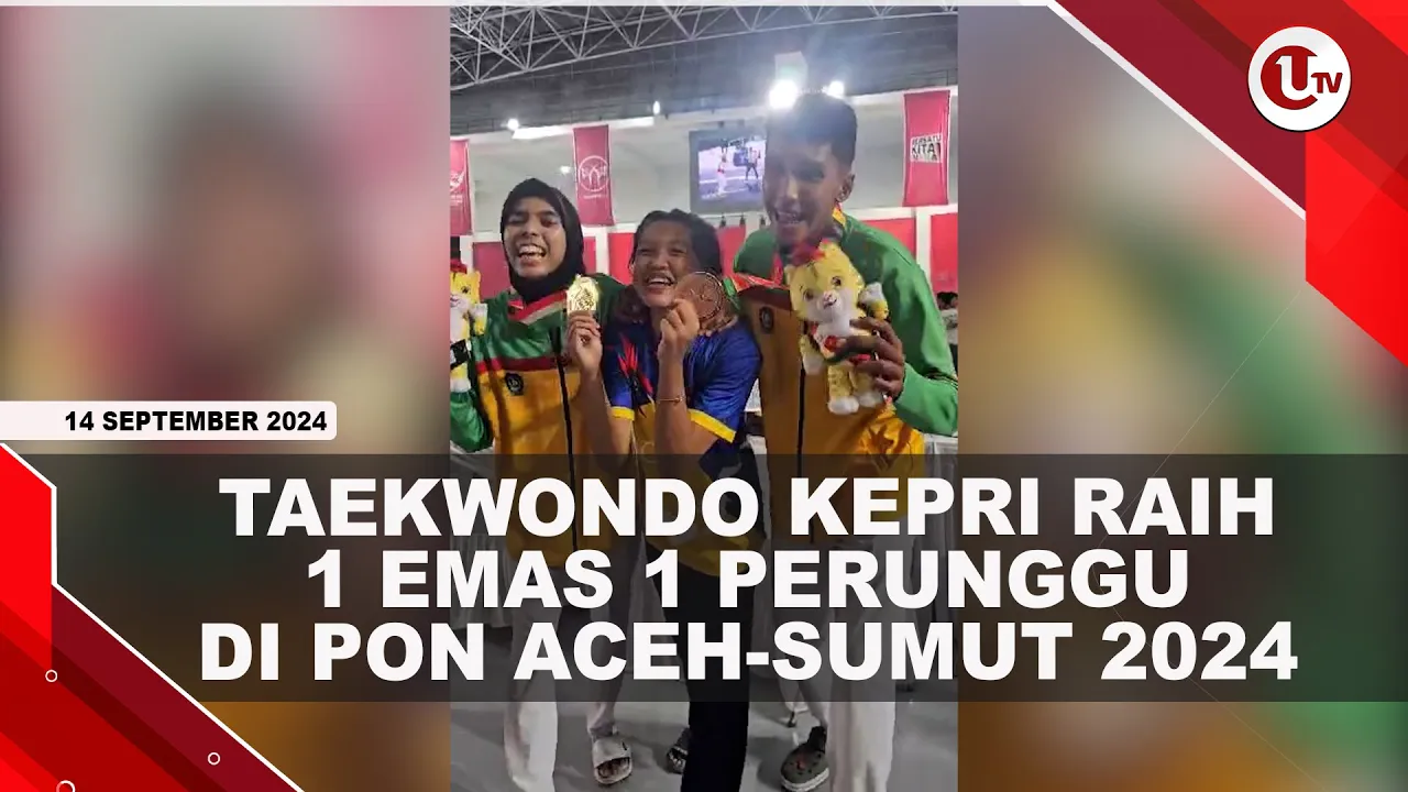 Atlet Taekwondo Kepri Sumbang Medali Emas dan Perunggu