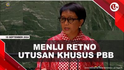 [VIDEO] Sejarah, Menlu Retno Jadi Utusan Khusus PBB Untuk Isu Air
