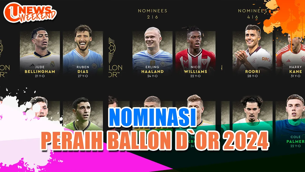 Nominasi Ballon d'OR 2024 Tanpa Messi dan Ronaldo