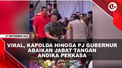 [VIDEO] Kapolda Hingga PJ Gubernur Abaikan Jabat Tangan Andika Perkasa