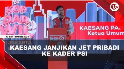 [VIDEO] Kaesang Janjikan Jet Pribadi Jika PSI Menangkan RK-Suswono