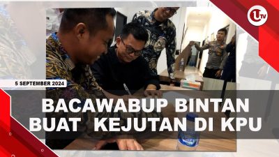 [VIDEO] Bacawabup Bintan Niko Datangi KPU DI Akhir Pendaftaran Cakada