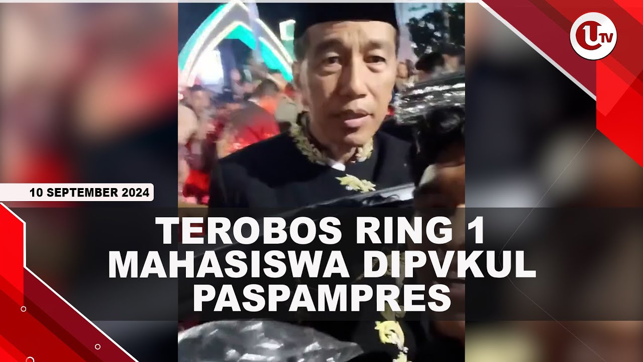 Mahasiswa Dipukul Paspamres Usai Terobos Anak Jokowi Berfoto