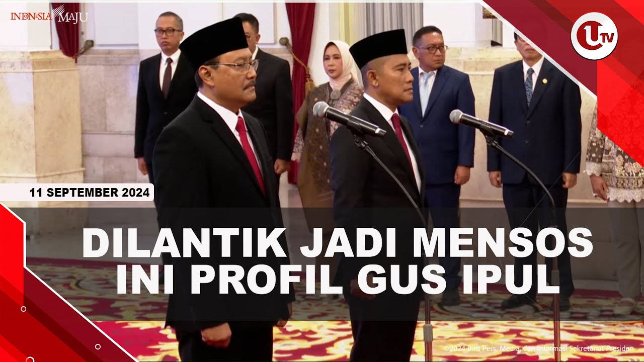 Jokowi Lantik Sekjen PBNU Gus Ipul Jadi Menteri Sosial
