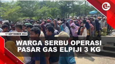 [VIDEO] Antrean Panjang Warga Demi Dapatkan Gas Elpiji 3 Kilogram