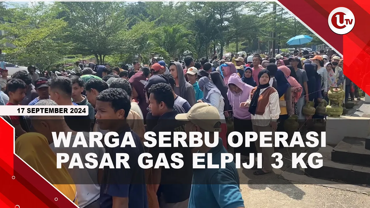 Antrean Panjang Warga Demi Dapatkan Gasa Elpiji 3 Kilogram