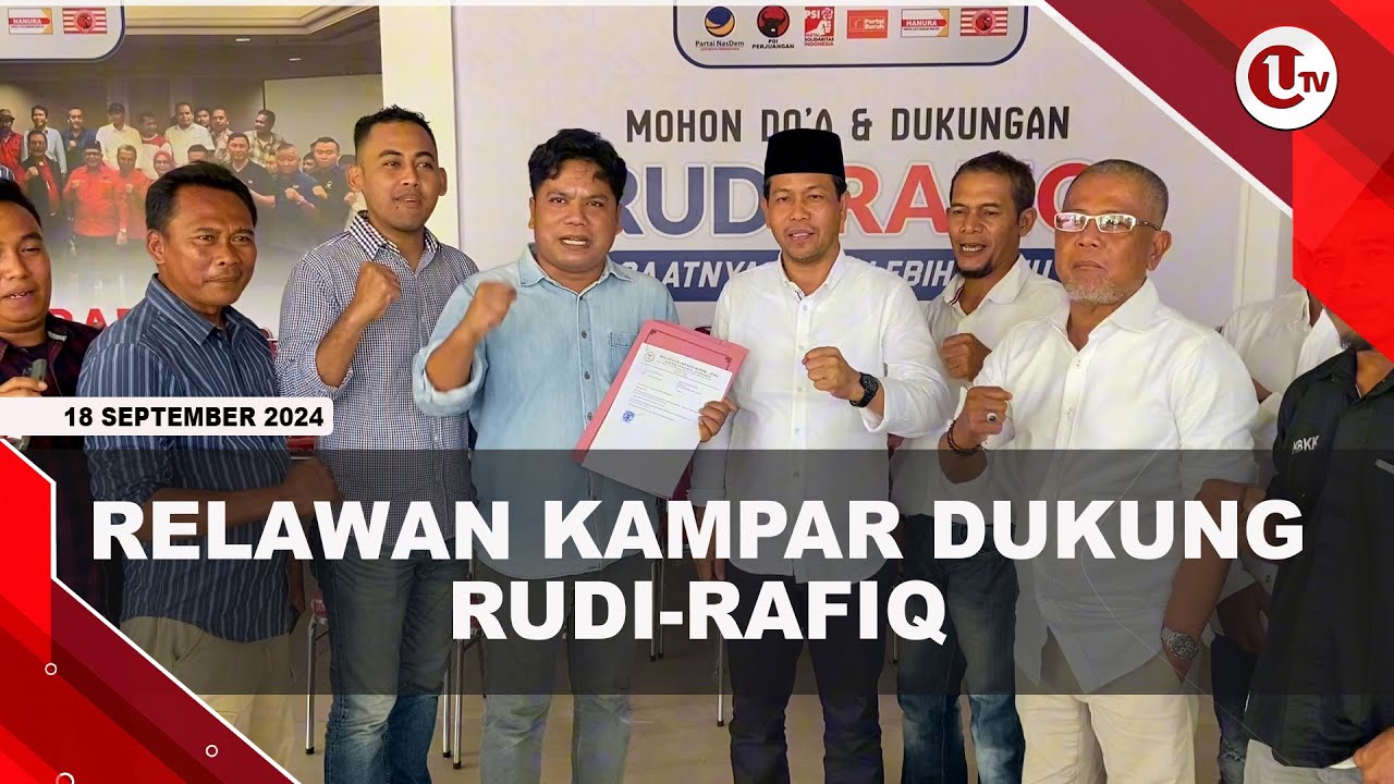 Relawan Kampar Dukung Rudi-Rafiq di Pilkada Kepri