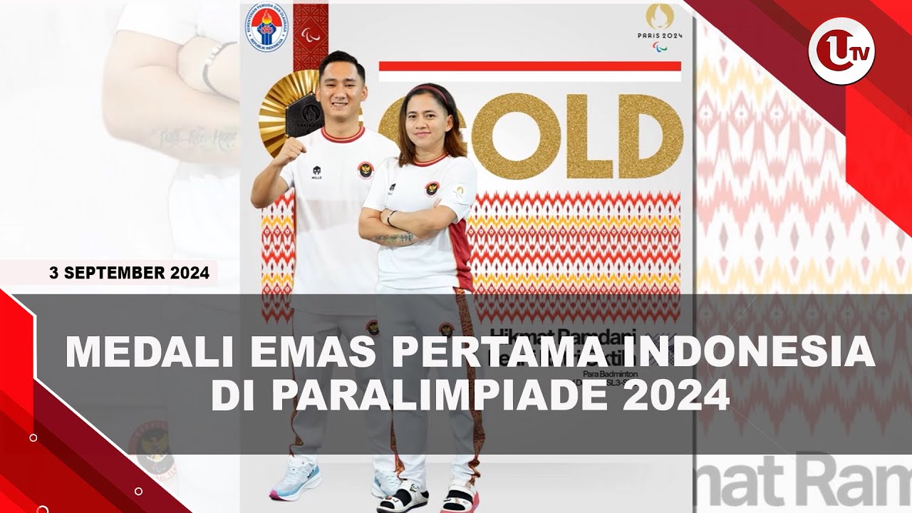 Hikmat-Ratri Raih Emas Pertama Cabor Badminton Paralimpiade 2024
