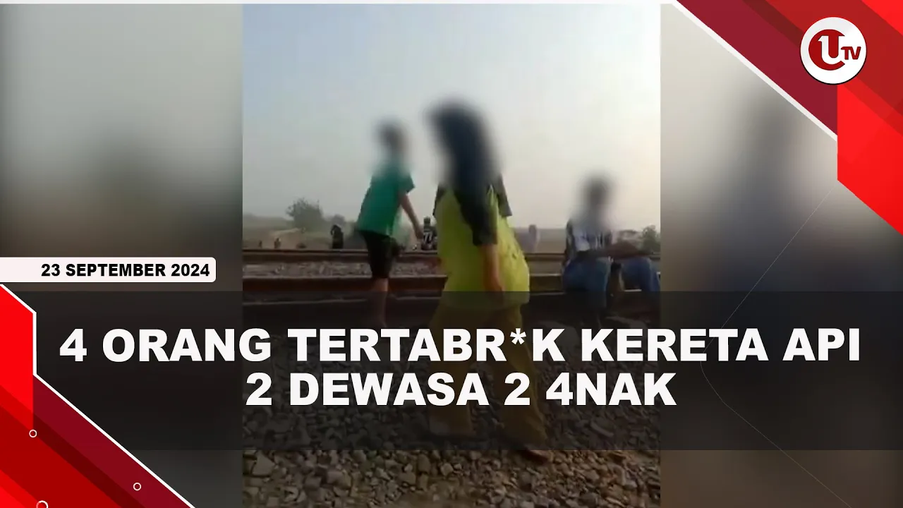 4 Orang Tertabrak Kereta Api di Karawang, 2 Dewasa 2 Anak