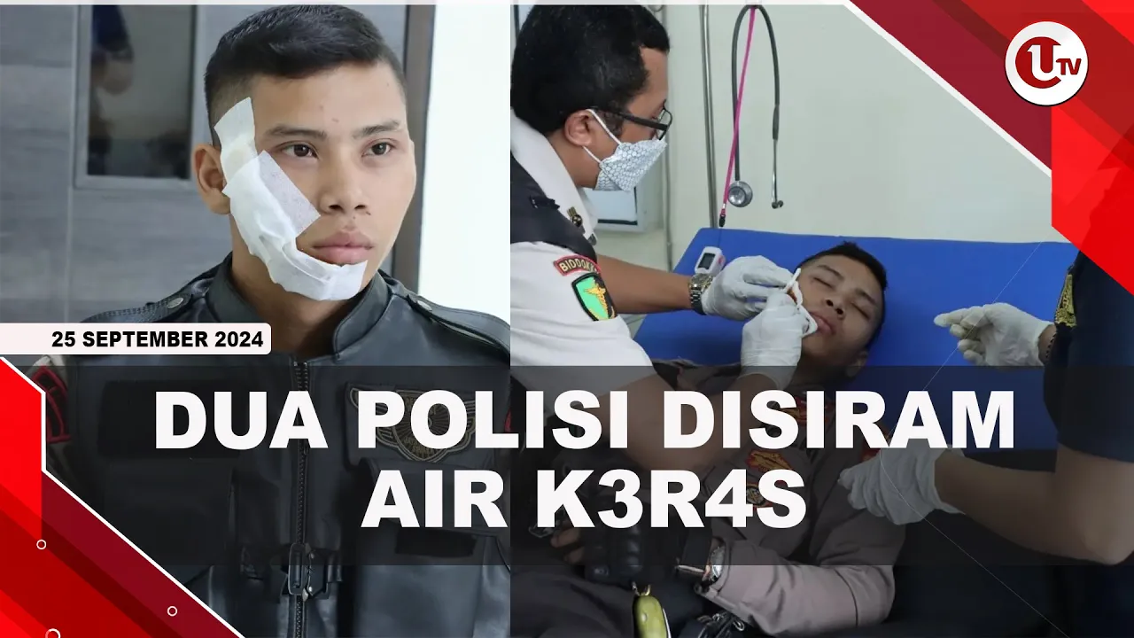 Tiga Pelaku Penyiraman Air Keras Ke Polisi Ditangkap