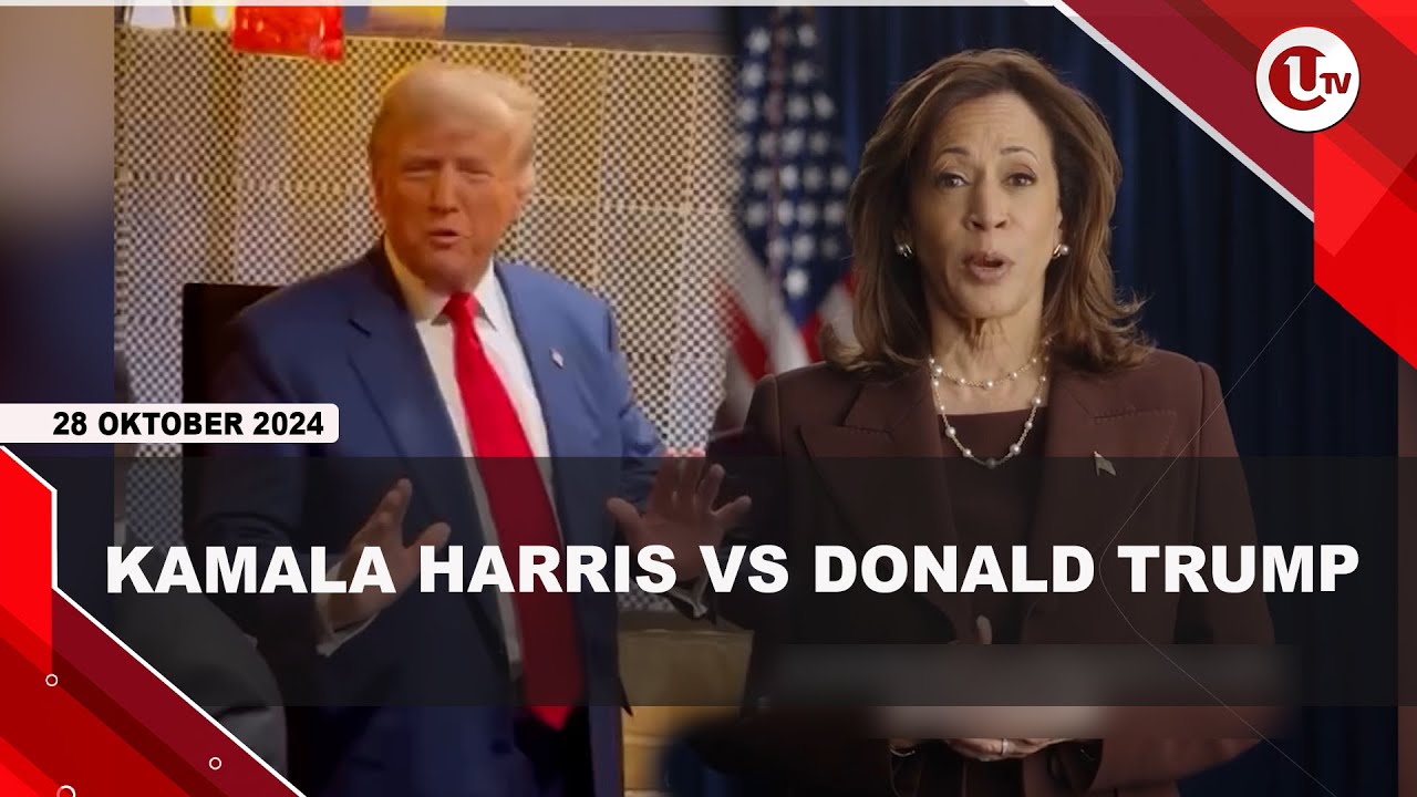 Kamala Harris Unggul Tipis Atas Donald Trump