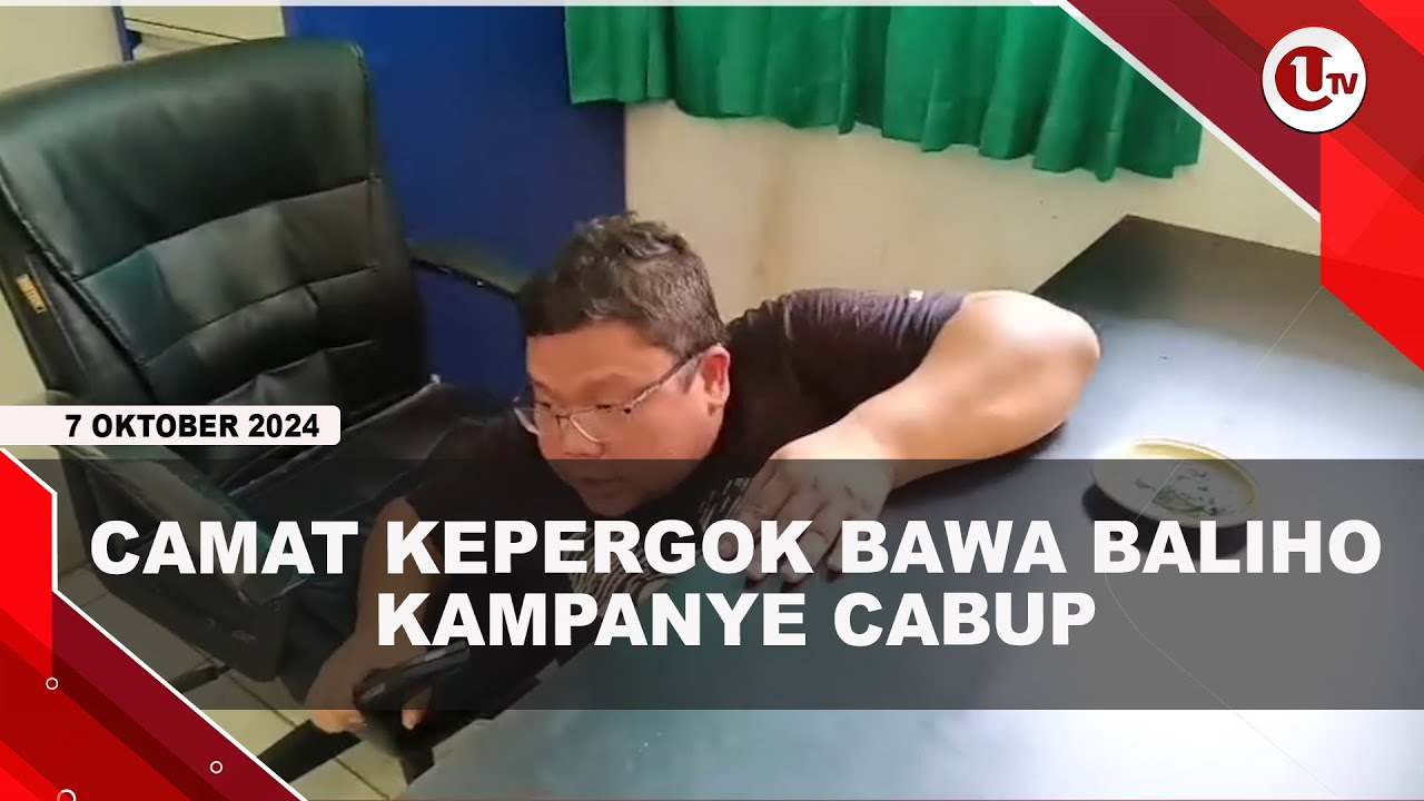 Kepergok Bawa Baliho Cabup, Camat Sembunyi di Kolong Meja
