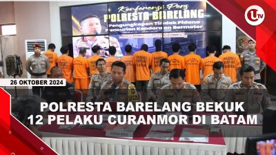 [VIDEO] Polresta Barelang Berhasil Tangkap 12 Pelaku Curanmor