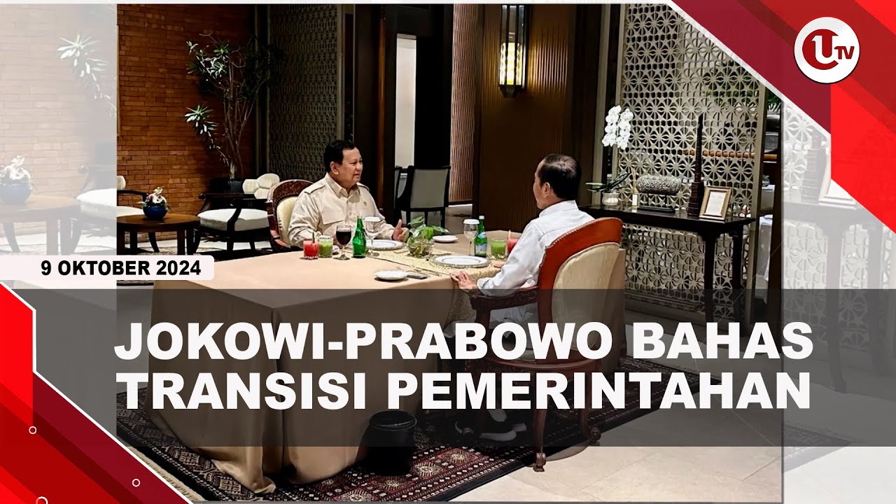 Jelang Pelantikan Presiden, Jokowi Makan Bersama Prabowo