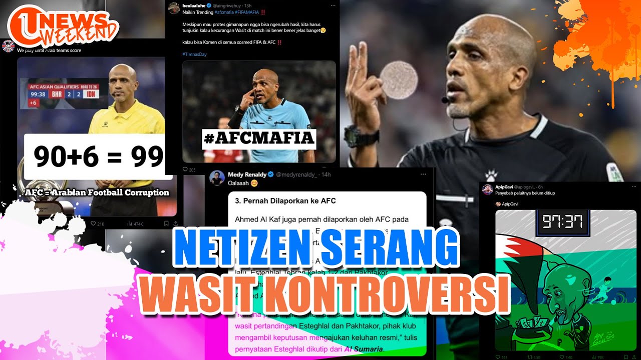 Netizen Serang Wasit Kontroversi Laga Indonesia vs Bahrain