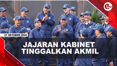 [VIDEO] Pembekalan Berakhir, Jajaran Kabinet Naik Bus Tinggalkan Akmil