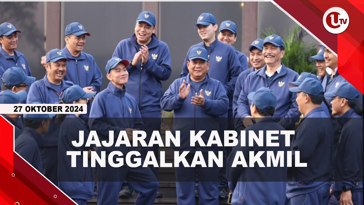 Pembekalan Berakhir, Jajaran Kabinet Naik Bus Tinggalkan Akmil