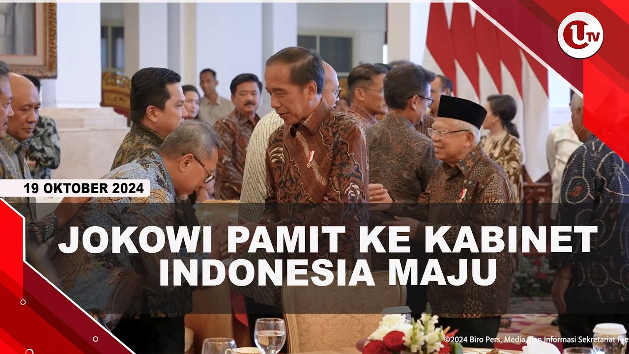 Jokowi Pamit ke Kabinet Indonesia Maju
