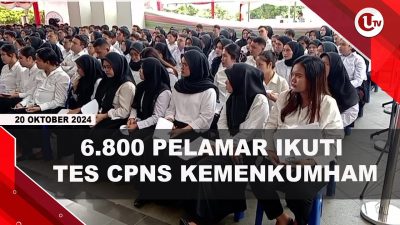 [VIDEO] 6.800 Pelamar Ikuti Tes CPNS Kemenkumham