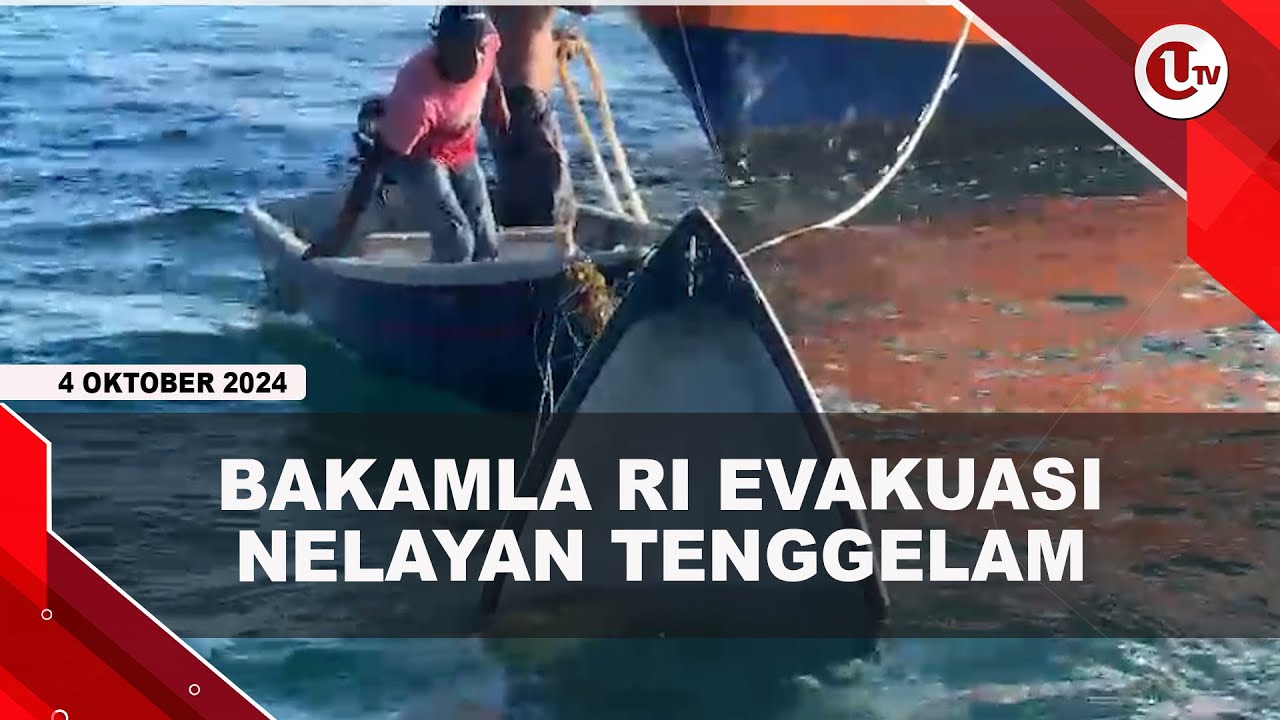Bakamla RI Evakuasi 3 Nelayan Tenggelam di Perairan Batam