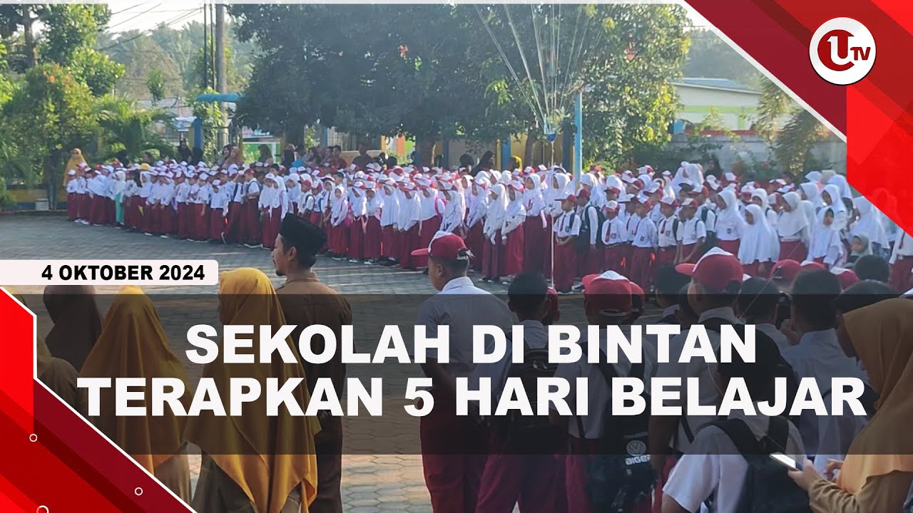 30 Persen Sekolah di Bintan Sudah Terapkan 5 Hari Belajar