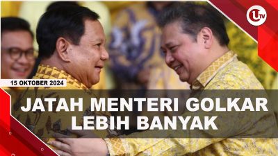 [VIDEO] Jatah Menteri di Kabinet, Golkar Lebih Banyak Dari Gerindra