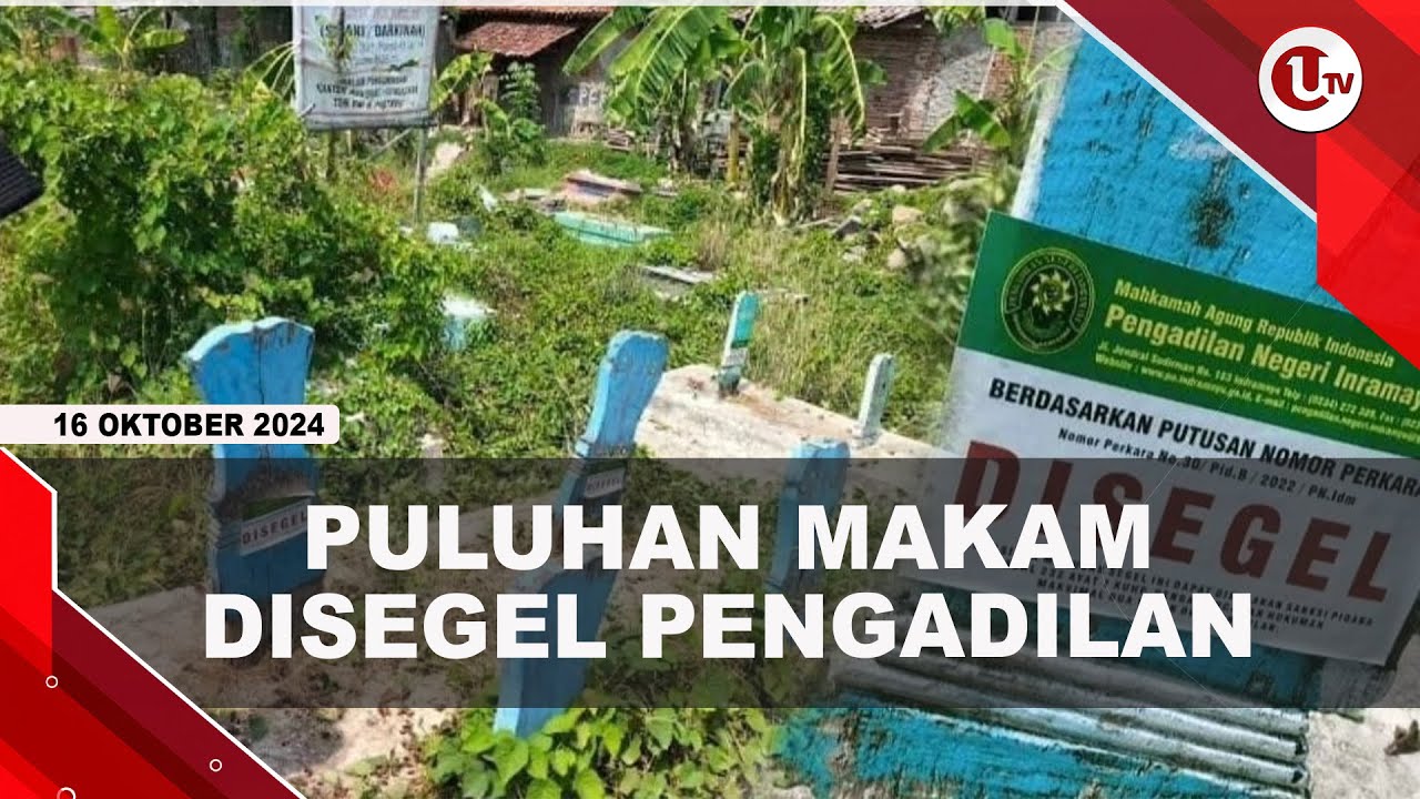 Puluhan Makam Ditempeli Stiker Pengadilan Negari Indramayu