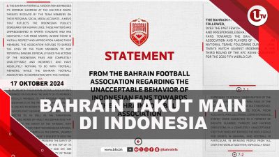 [VIDEO] Diserang Netizen, Bahrain Tolak Main di Indonesia