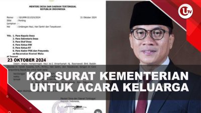[VIDEO] Menteri Desa Diduga Gunakan Kop Surat Kementerian Untuk Acara Keluarga