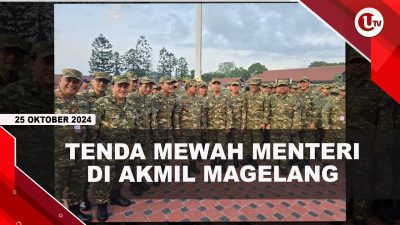 [VIDEO] Para Menteri Nginap di Tenda Berisi Fasilitas Mewah