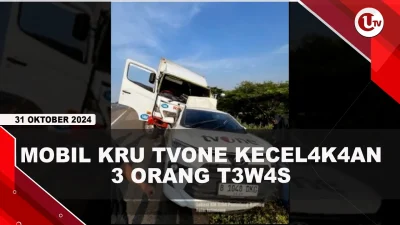 [VIDEO] Kronologi Mobil Rombongan Kru TVONE Ditabrak Truk Boks